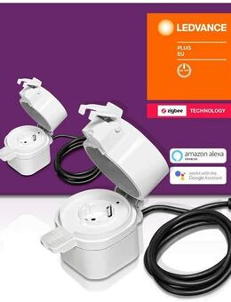 LEDVANCE Smart Outdoor Plug, ZigBee schaltbare Steckdose, für die Lichtsteuerung in Ihrem Smart Home, Direkt kompatibel mit Echo Plus und Echo Show (2. Gen.), Kompatibel mit Philips Hue Bridge - Wuppertal