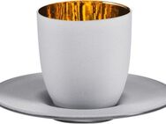 Eisch Germany Espressoglas Cosmo gold, Kristallglas, Echtgold, handgefertigt, bleifrei, 100 ml, 2-teilig, Made in Germany