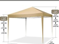 3x3m Pavillon,Faltpavillon, Partyzelt, Festzelt Leihen - Mieten - in Khaki - Engelskirchen