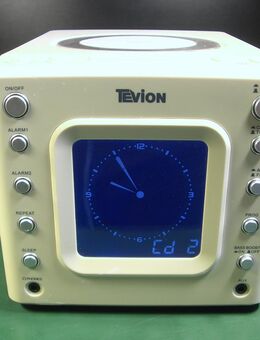 Tevion CDR 2008 Stereo Uhren Radiowecker Tragbarer MINI - Entertainment-System mit CD-Player / AUX IN- / Radio Tuner - Oberhaching