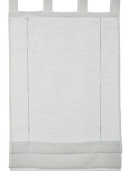 GARDINIA Raffrollo Voile Schlaufen, mit Schlaufen, ohne Bohren, mit Satinbänder
