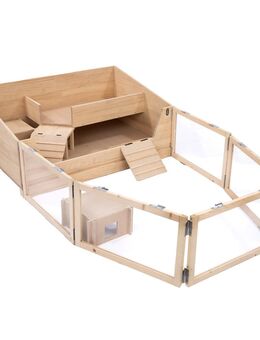 TIAKI Indoor-Gehege für Meerschweinchen - L 116 x B 193 x H 50 cm (2 Pakete*)