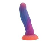 Glowing Aurora Beast Dildo – Leuchtendes Vergnügen, 22 cm, Spiralstruktur für intensives Erlebnis - Essen