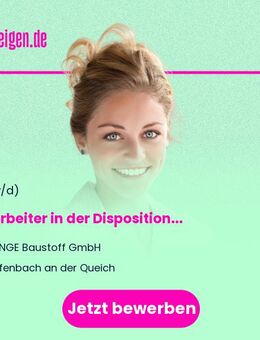 Mitarbeiter in der Disposition (m/w/d) - Offenbach (Queich)