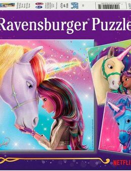 Ravensburger Puzzle Unicorn Academy, Magie und Freundschaft, 147 Puzzleteile, 3x49 Teile, Made in Europe