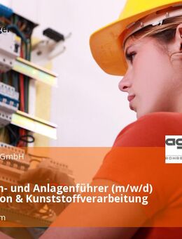 Maschinen- und Anlagenführer (m/w/d) - Produktion & Kunststoffverarbeitung - Wölfersheim