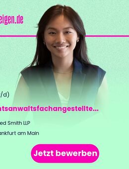 Rechtsanwaltsfachangestellte (m/w/d) - Frankfurt (Main)