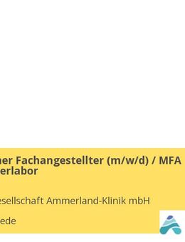 Medizinischer Fachangestellter (m/w/d) / MFA Herzkatheterlabor - Westerstede