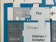 Hier werden Wohnträume wahr! Hübsche kleine renovierte 1- Raumwohnung, 2. OG rechts in Erfurt - Erfurt
