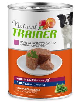Natural Trainer Pate Medium & Maxi Adult - 12 x 400 g Schinken