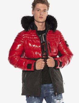 Cipo & Baxx Parka Jacke im Kontrastdesign