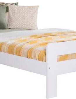 Ticaa Massivholzbett "Bert", FSC®-zertifiziert (Kiefer), Jugendbett, mit Lattenrost (90x200cm, 100x200cm, 140x200cm), ideal für das Kinder- und Jugendzimmer, Massivholz