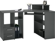 VOGL Möbelfabrik Schreibtisch Sam, in 2 Größen, mit Tastaturauszug & Monitoraufsatz, opt. Towerfach