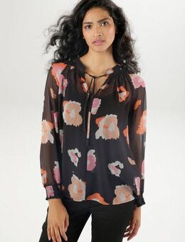 Aniston SELECTED Schlupfbluse aus transparentem Chiffon