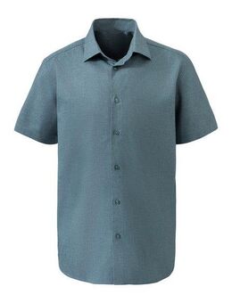 H.I.S Kurzarmhemd Regular-fit elastisches Jaquard-Kurzarmhemd