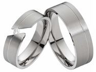 Titan Ringe mit Stein T021 mit Zirkonia - Aholming