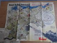 Karte 1934 , Kennst Du Dein Vaterland ? Reise in Deutschland / Leiser Schuhe Werbung mit Preisen - Berlin
