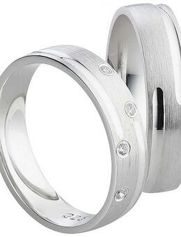Hochwertiger Silberring mit 4 Zirkonias SR080-SR081 - Aholming