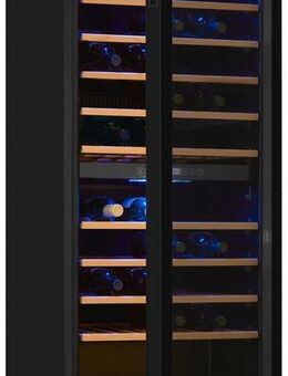 exquisit Weinkühlschrank WS2-114-GTE-160G, für 114 Standardflaschen á 0,75l,Digitale Temperaturanzeige