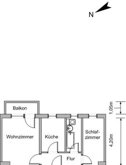 2 Zimmerwohnung mit Balkon und Einbauküche - Lichtenstein (Sachsen)