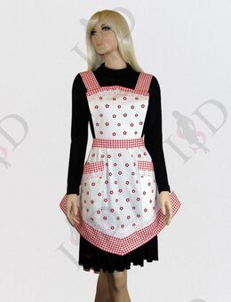 Designer Küchenschürze Landhausstil, Einzelstück, Größe verstellbar - Eschede