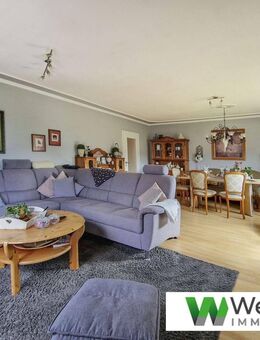 Wohnen auf 142 m²: Helle 4-Zimmer-Obergeschosswohnung mit Balkon und Zugang zum Garten - Hohenaspe