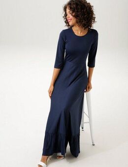 Aniston CASUAL Maxikleid Rockteil mit Volant aus Plissee