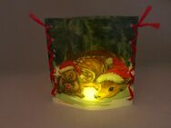 Stimmungslicht / Windlicht " Weihnachtsigel und -rehkitz" NEU handmade - Erkelenz