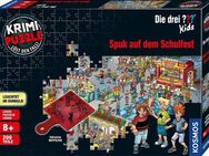 Kosmos Puzzle Krimipuzzle Die drei ??? Kids 200 Teile / Spuk auf dem Schulfest, 200 Puzzleteile, leuchtet im Dunkeln, Made in Germany