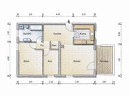 Sehr gepflegte 3 Zimmer Wohnung mit Terrasse und Tiefgaragenstellplatz - Würzburg