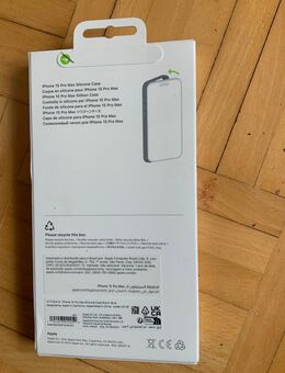 iPhone 15 pro Max, Silikonhandyhülle, macsafe, sturmblau, gebraucht. - Hannover