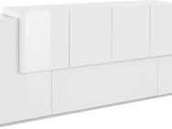 INOSIGN Sideboard Coro, Kommode, Schrank, Kredenz, grifflos mit Einlegeböden, 1 Klappe, 6 Türen, Doppeltiefe, B/T/H 200x86x45cm
