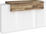 INOSIGN Kommode Coro, Kommode, Schrank, Kredenz, grifflos, 1 Klappe,3 Türen, Doppeltiefe Hochglanz Fronten, Breite 140