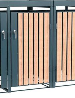 WESTMANN Mülltonnenbox Planta, Platz für 4 Mülltonnen je 240 L, BxHxT: 264x84x124,5 cm