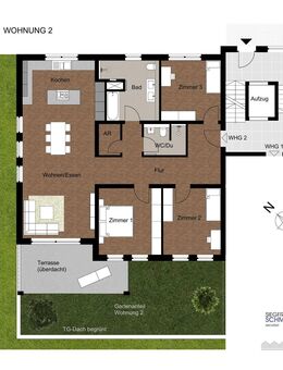 4-Zimmer-Eigentumswohnung mit Gartenanteil - Neubau - Baden-Baden