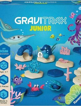 Ravensburger Kugelbahn-Bausatz GraviTrax Junior Extension Ocean, Made in Europe