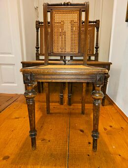 Antik! Gründerzeit Stuhl Korbgeflecht Wiener Geflecht ca. 1890 TOP! - München