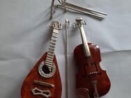 Miniatur Musikinstrumente / Silber Verzierungen - Heidenrod