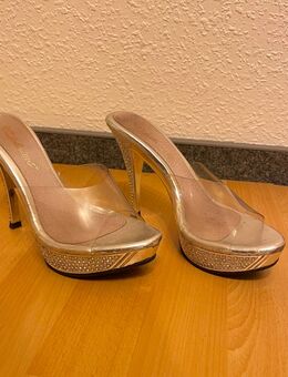 High Heels in Silber mit glitzern - Schwerte (Hansestadt an der Ruhr)