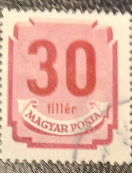 Briefmarke MAGYAR POSTA, 30 Filler, gestempelt - Leverkusen