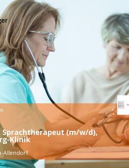 Logopäde, Sprachtherapeut (m/w/d), Sonnenberg-Klinik - Bad Sooden-Allendorf