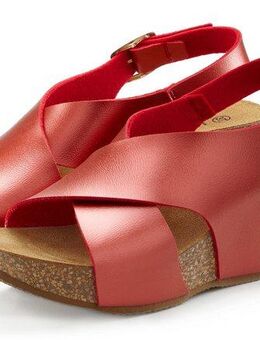 LASCANA Sommerschuh Sandalette Sommerschuh mit Keilabsatz und Korkfußbett