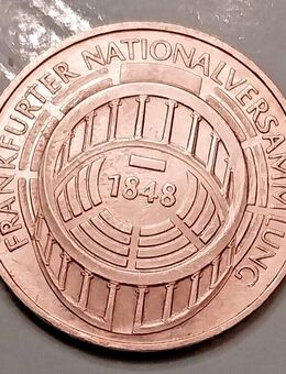 5 Deutsche Mark Gedenkmünze "Frankfurter Nationalversammlung 1848" 1973 Prägeort - Borken