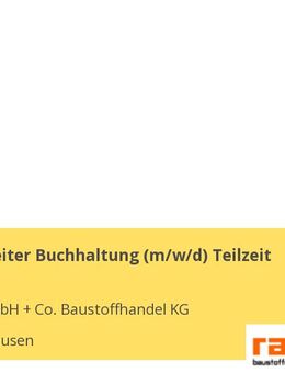 Sachbearbeiter Buchhaltung (m/w/d) Teilzeit - Thannhausen