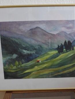 Aquarell "Altmühltal" von Franz Hillmann - Essen