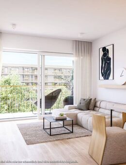 2-Zi-Wohnung mit großen Fensterfronten, Duschbad u. breiter Loggia - München