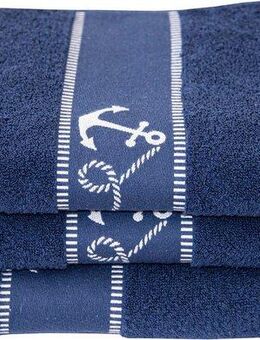 Dyckhoff Handtuch Set Maritim, Voyage, Frottier (Set, 3-St), 2 Handtücher (50x100cm), 1 Duschtuch (70x140cm)