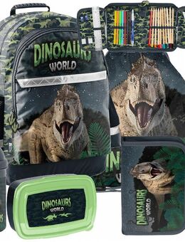 Schulranzen Rucksack Tornister Schultasche DINO XXXL Starter Set 2 - Wuppertal