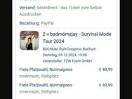 2x Badmomzjay Stehplatz Tickets Bochum - Dortmund