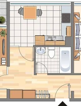 2-Zimmer-Wohnung in Dortmund Hörde (WBS für 60m² erforderlich!) - Dortmund